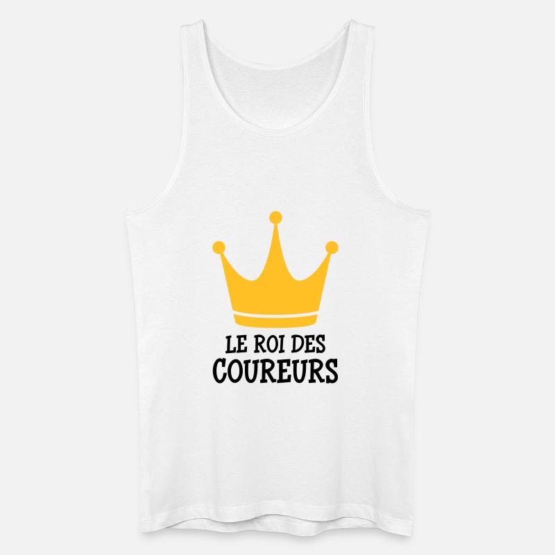 Course à Pied / Running / Jogging / Coureur - Débardeur bio Homme - blanc