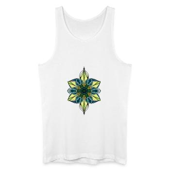 Ornament - Männer Bio Tank Top - Weiß - Vorne