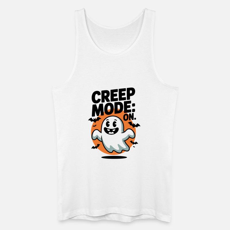 Kriechmodus: Ein - Männer Bio Tank Top - Weiß