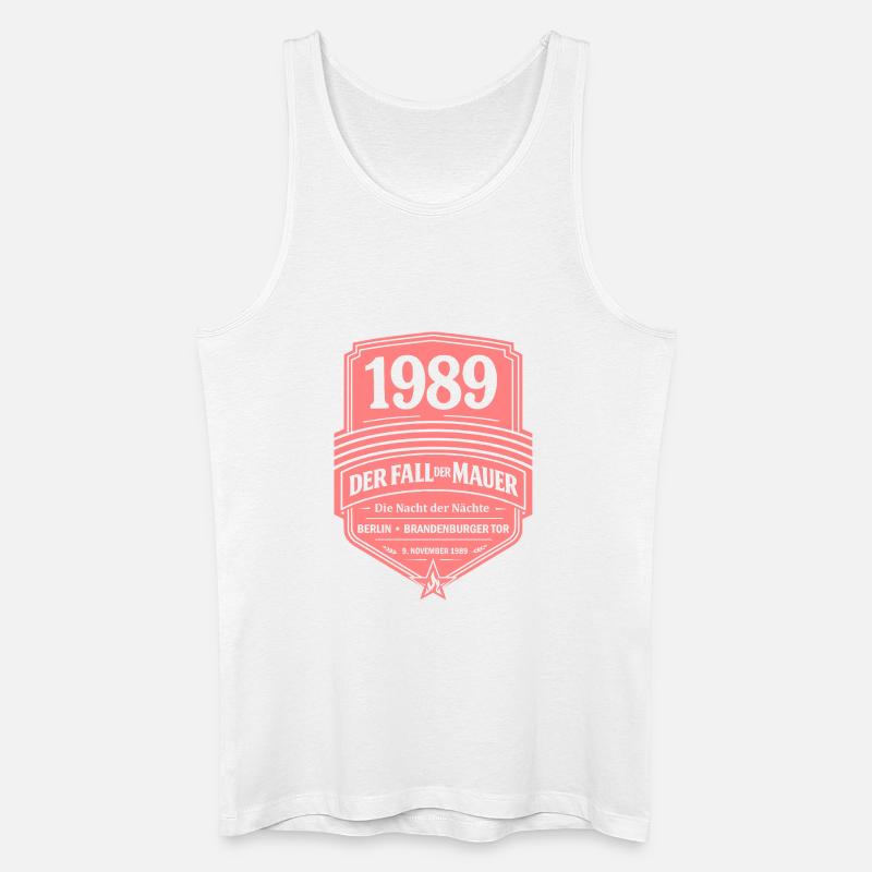 1989 – Der Fall der Mauer - Männer Bio Tank Top - Weiß