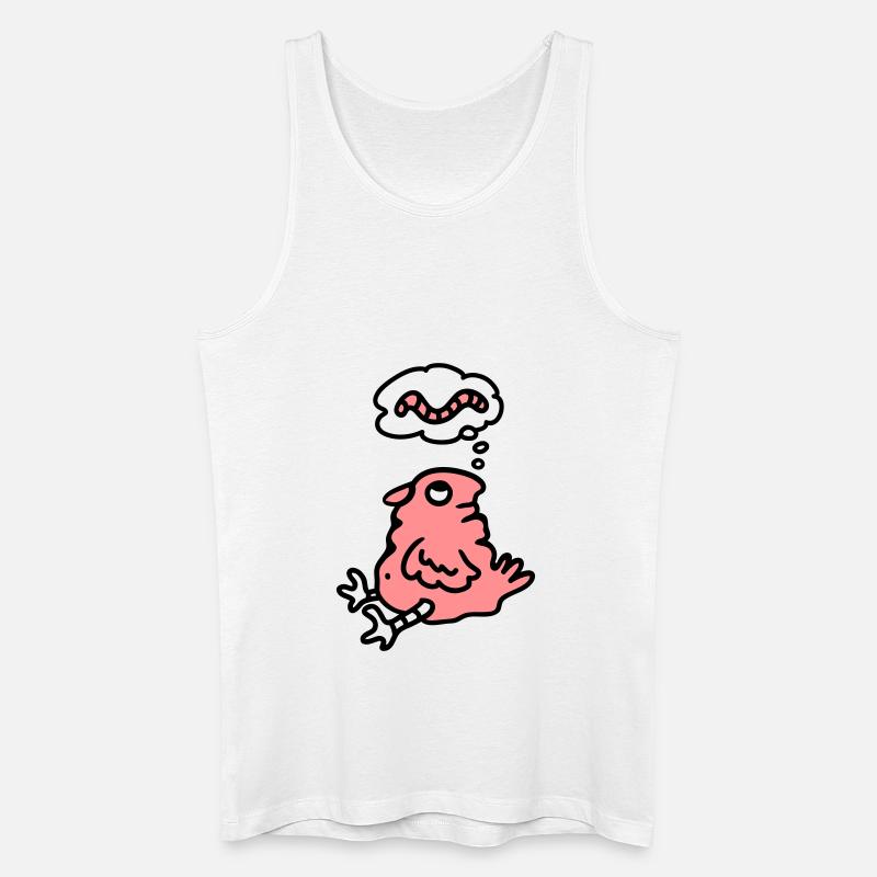 Vogel Hunger - Männer Bio Tank Top - Weiß