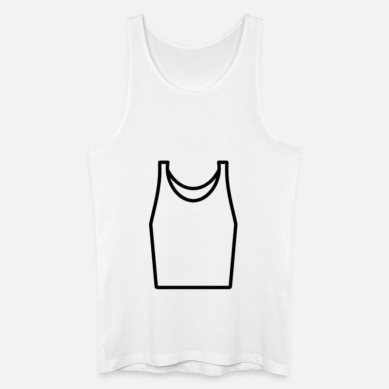 Unterhemd - Männer Bio Tank Top - Weiß
