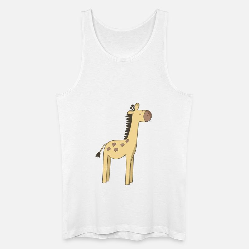 Giraffe - Männer Bio Tank Top - Weiß