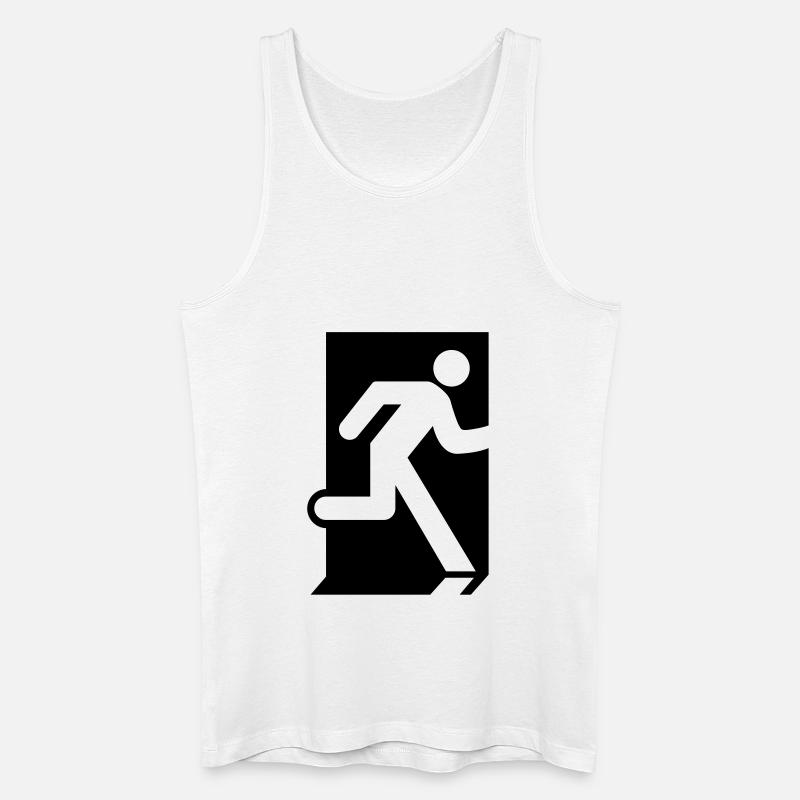 Emergency Exit - Männer Bio Tank Top - Weiß
