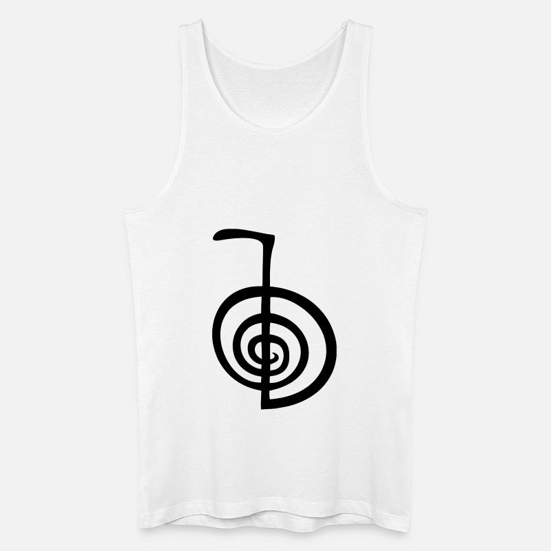 Reiki 01 ★ SpiritSpread - Männer Bio Tank Top - Weiß