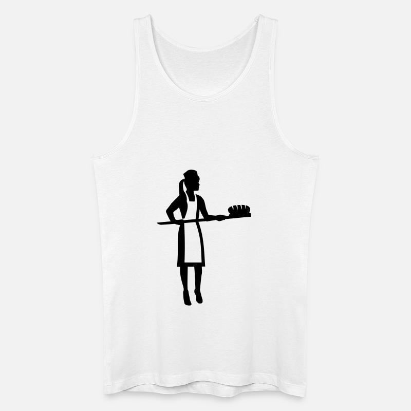 Bäckerin - Männer Bio Tank Top - Weiß