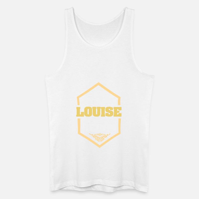 Rufname Louise - Männer Bio Tank Top - Weiß