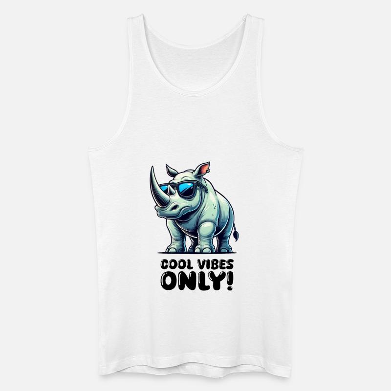 nashorn comic - Männer Bio Tank Top - Weiß
