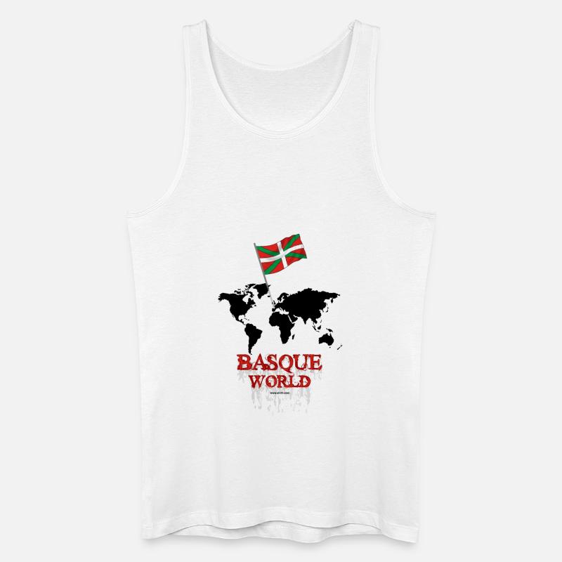 Baskische Welt - Männer Bio Tank Top - Weiß