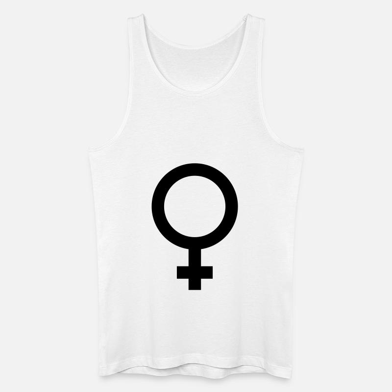 Frau - Männer Bio Tank Top - Weiß