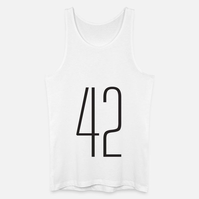 42 - Männer Bio Tank Top - Weiß