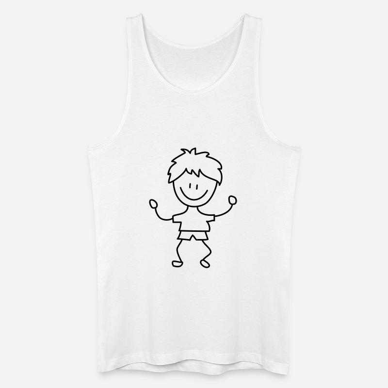 kind junge kindergarten - Männer Bio Tank Top - Weiß