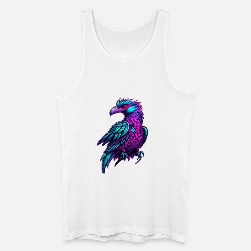 Neonphönix Farbflug - Männer Bio Tank Top - Weiß