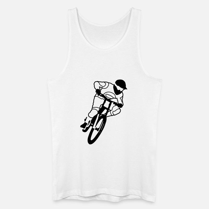 Biker - Männer Bio Tank Top - Weiß