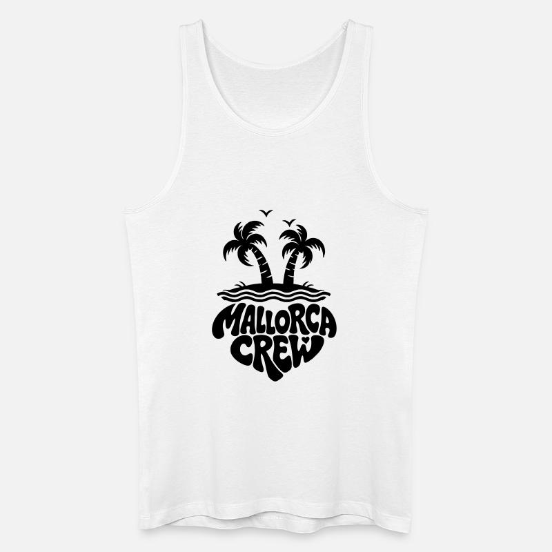 Mallorca crew - Männer Bio Tank Top - Weiß