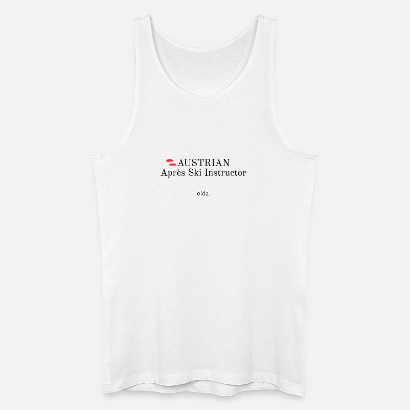 Austrian Apres Ski Instructor - Männer Bio Tank Top - Weiß