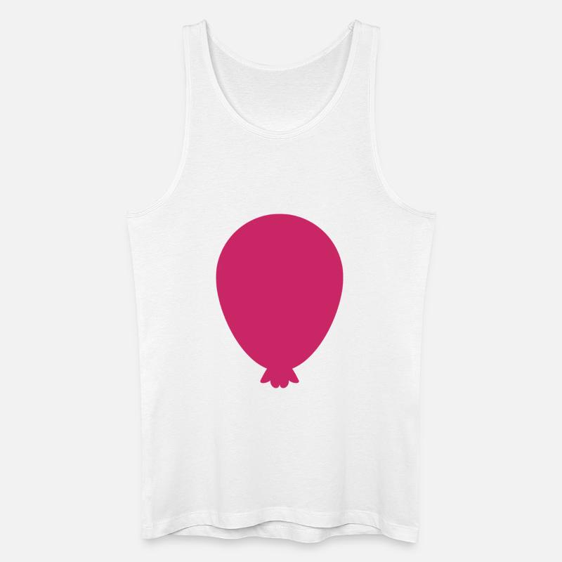 Ballonform - Männer Bio Tank Top - Weiß
