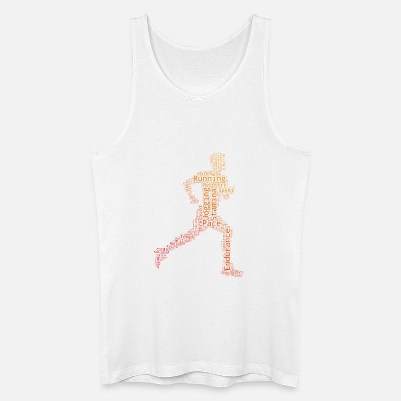 Geschenkidee für einen Running mit Running - Männer Bio Tank Top - Weiß