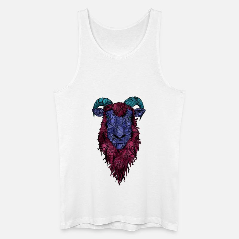 Schaf - Männer Bio Tank Top - Weiß