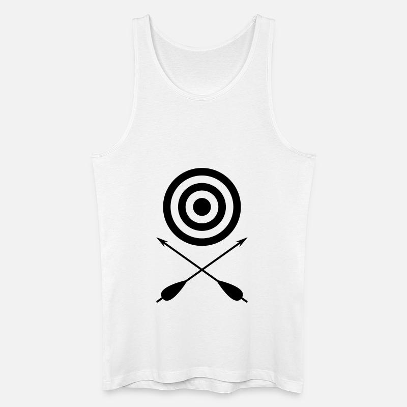 Zielscheibe - Männer Bio Tank Top - Weiß