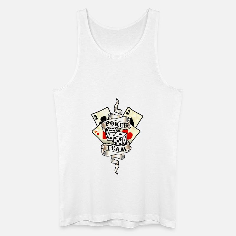 poker team design 8 - Männer Bio Tank Top - Weiß