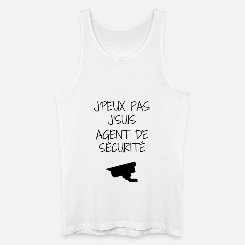 Watchmann / Supervisor / Mahnwache / Security - Männer Bio Tank Top - Weiß