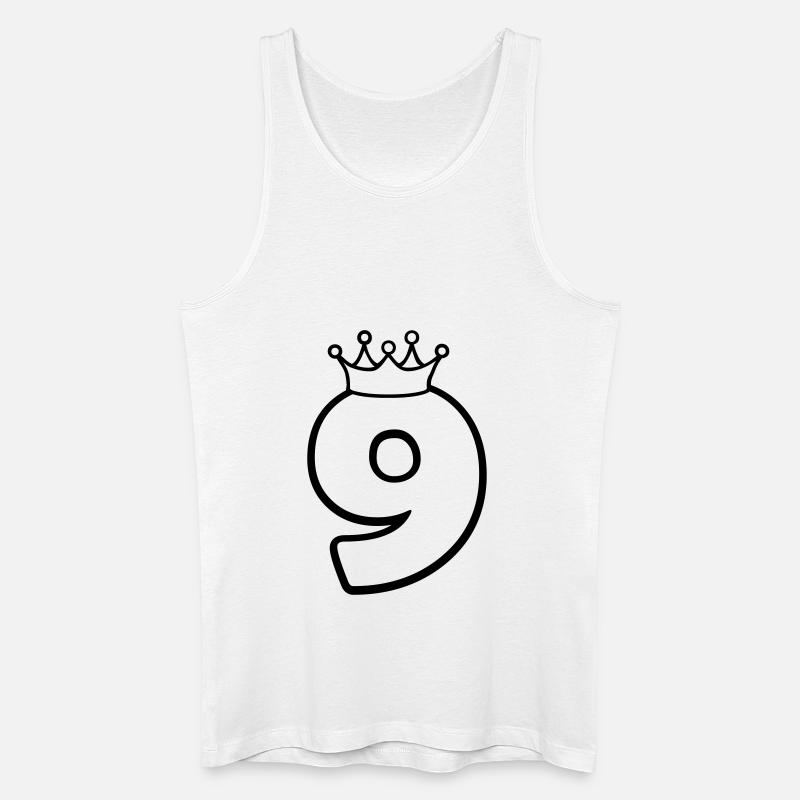 9_king - Männer Bio Tank Top - Weiß
