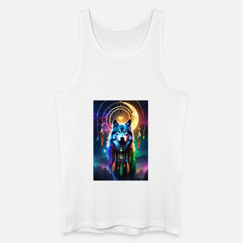 Wolf on your Side - Männer Bio Tank Top - Weiß