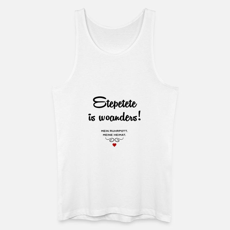 Etepetete is woanders - Männer Bio Tank Top - Weiß