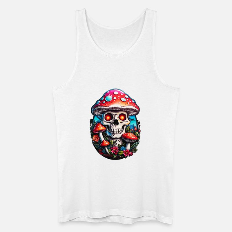 Skull Toadstool - Men’s Organic Tank Top - white
