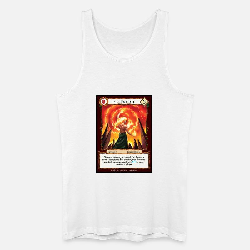 Fire Embrace - Männer Bio Tank Top - Weiß