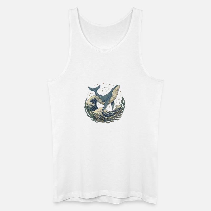 Der Wal – Säule des Ozeans - Männer Bio Tank Top - Weiß