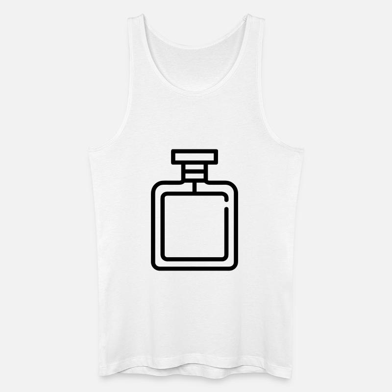 Parfümflasche - Männer Bio Tank Top - Weiß