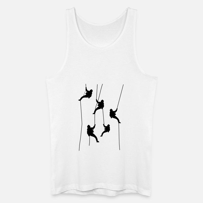 kletterer - Männer Bio Tank Top - Weiß