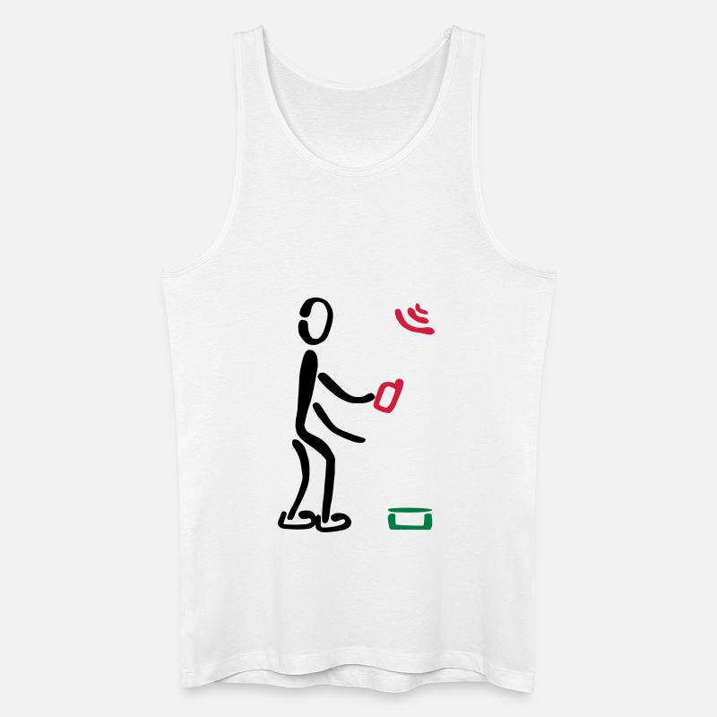 Geocacher Geocaching 3F - Männer Bio Tank Top - Weiß