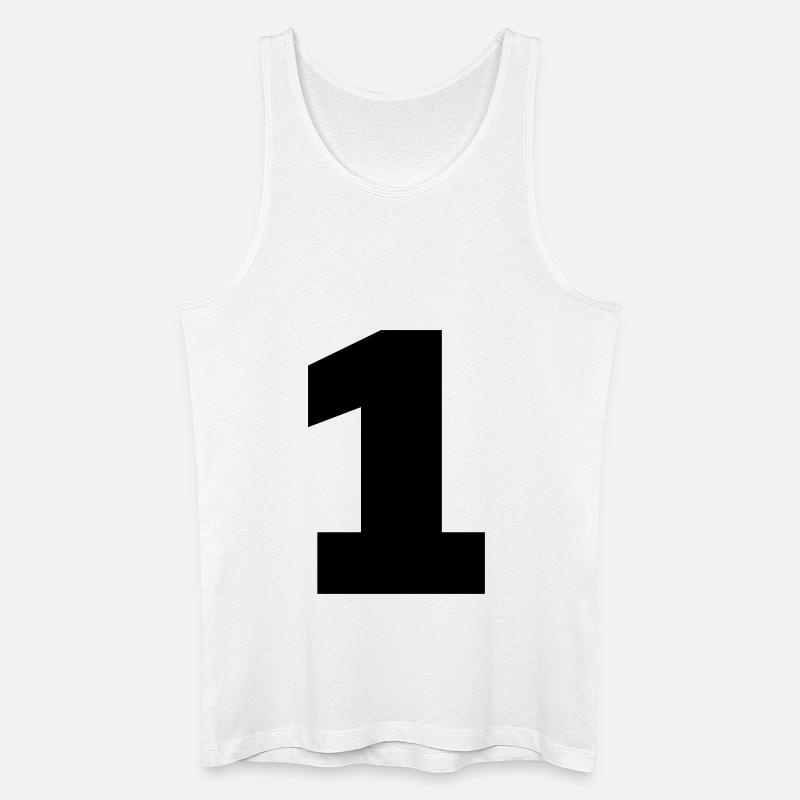 1 - Männer Bio Tank Top - Weiß
