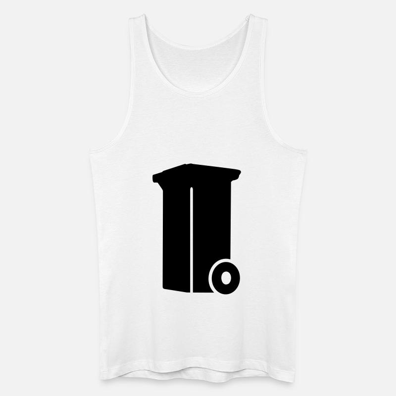 Mülltonne - Männer Bio Tank Top - Weiß