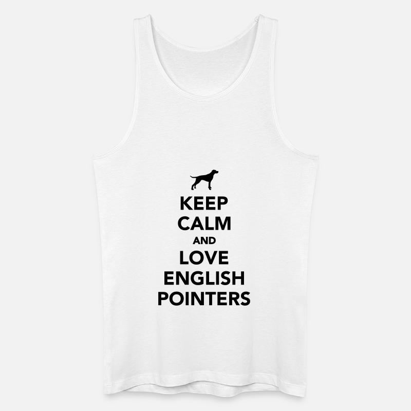 English Pointer - Männer Bio Tank Top - Weiß