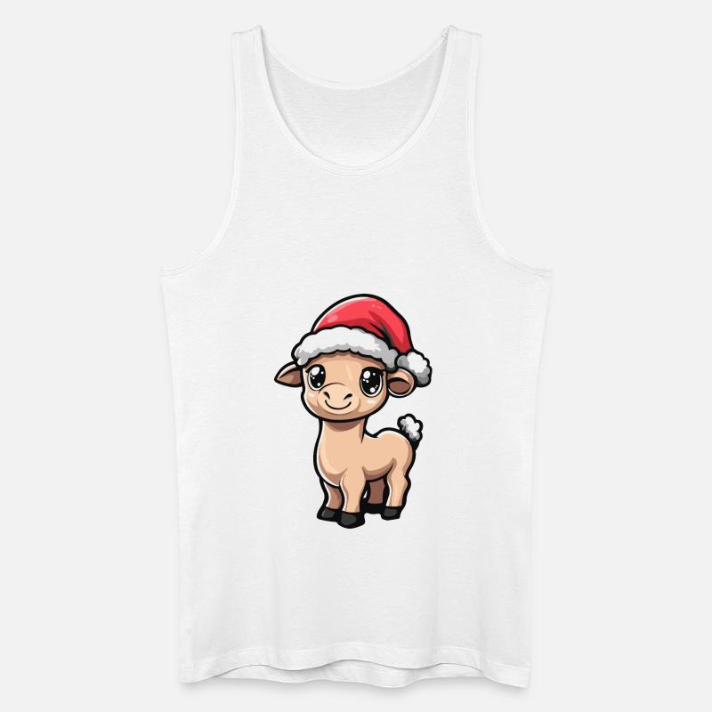 Kamel Weihnachten - Männer Bio Tank Top - Weiß