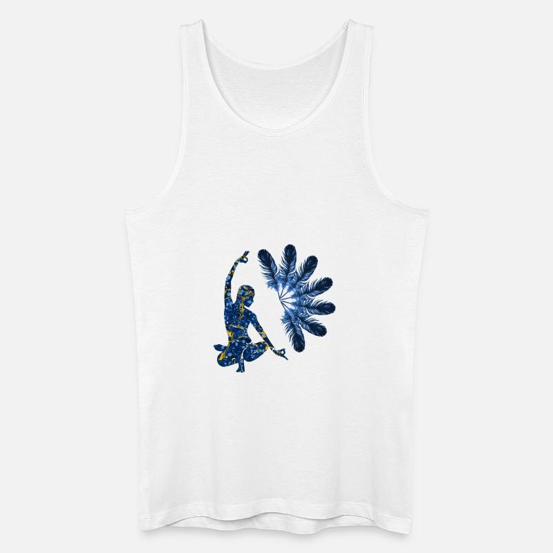 yoga 22 e 272 - Männer Bio Tank Top - Weiß