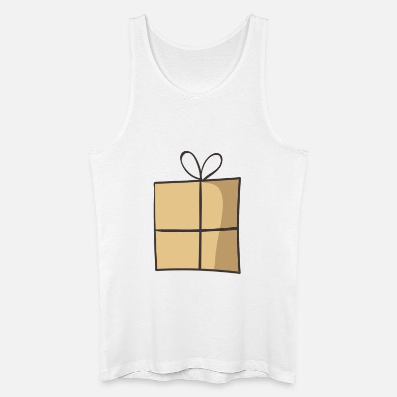 present 3 - Männer Bio Tank Top - Weiß
