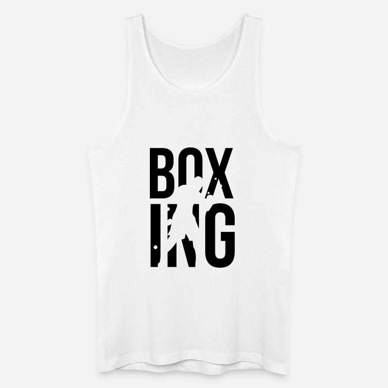 boxing boxen - Männer Bio Tank Top - Weiß