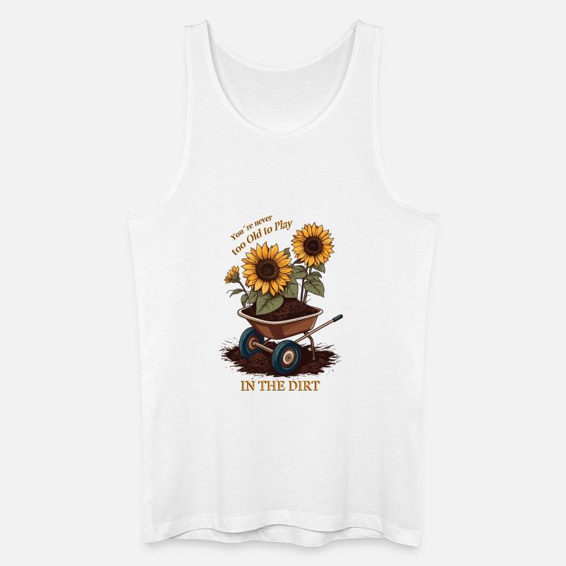 Kleingärtner Sprüche - Männer Bio Tank Top - Weiß