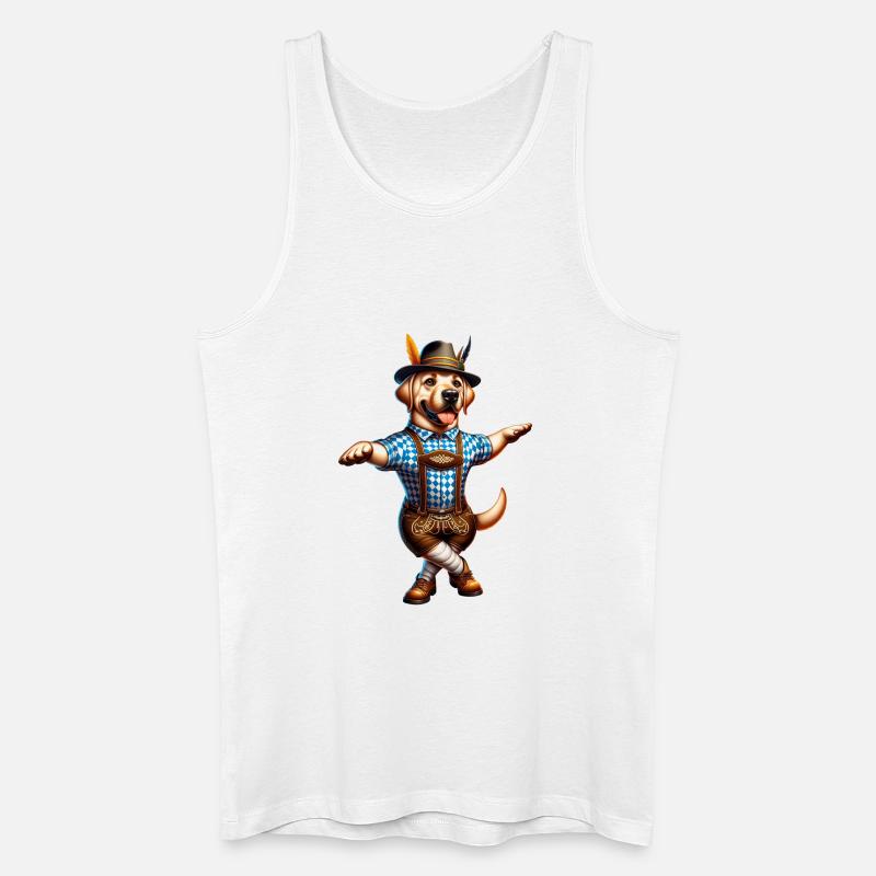 Labrador Retriever Hund Bayern - Männer Bio Tank Top - Weiß