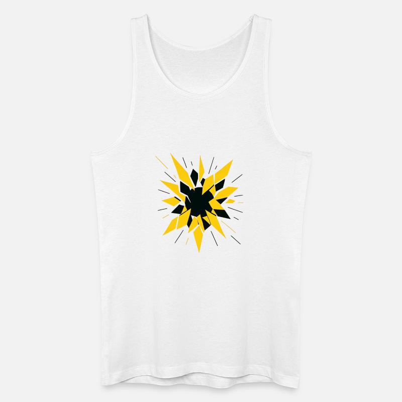 Radioactive Fragmentation – Physics Design - Men’s Organic Tank Top - white