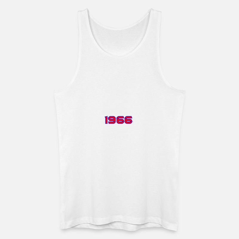 1966 Retro Neon Typografie - Männer Bio Tank Top - Weiß