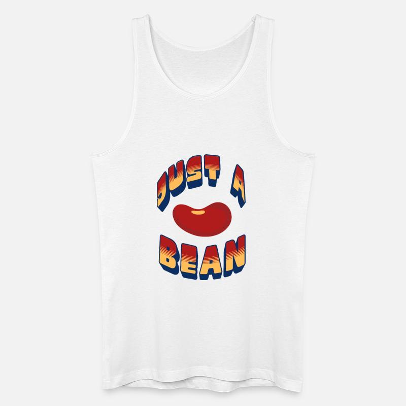 Nur eine Bohne - Männer Bio Tank Top - Weiß