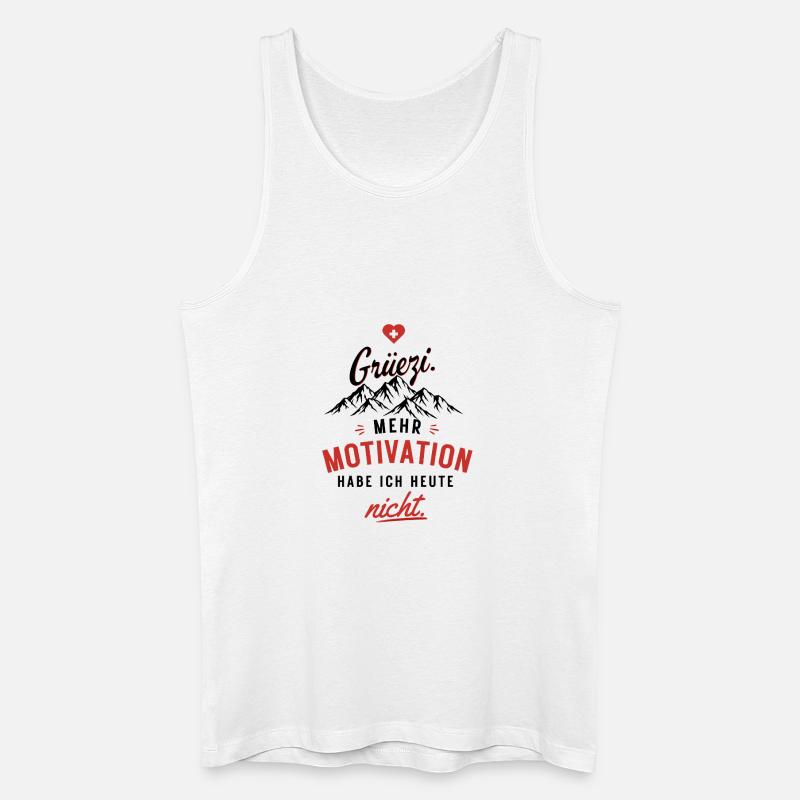Motivation nicht – Herzrot Script - Männer Bio Tank Top - Weiß