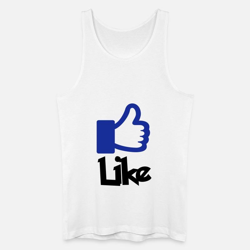 Like - Männer Bio Tank Top - Weiß