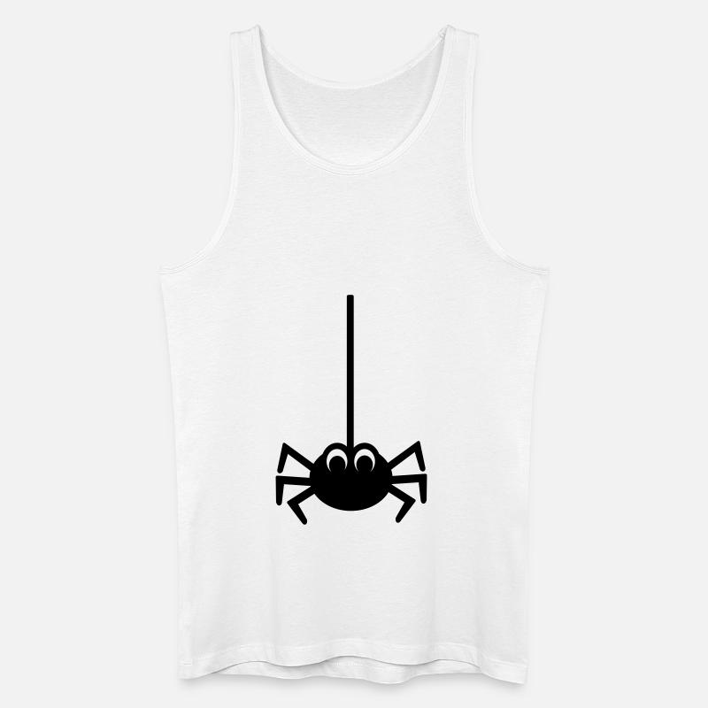 Spinne - Männer Bio Tank Top - Weiß